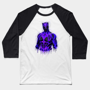 Black Panther - Purple Glow Baseball T-Shirt